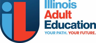 Illinois Adult Education logo. Your Path. Your Future.